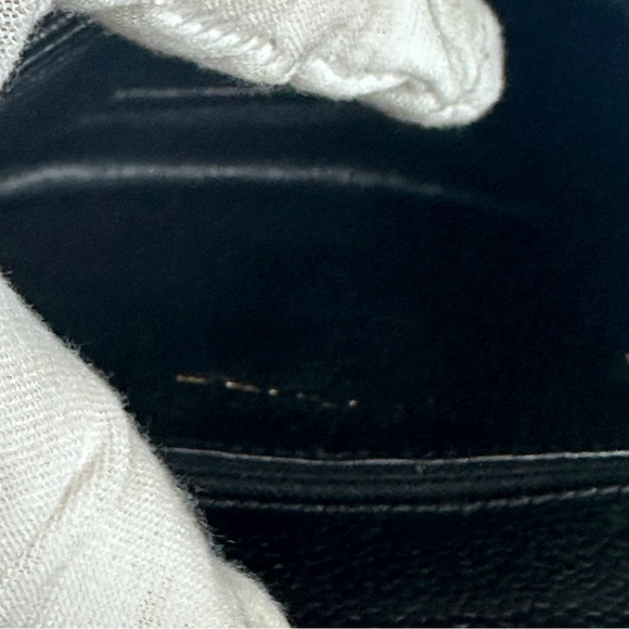 CHANEL Black Quilted Caviar Leather Mini Belt Crossbody Shoulder Bag Vintage 90s - Picture 7 of 16